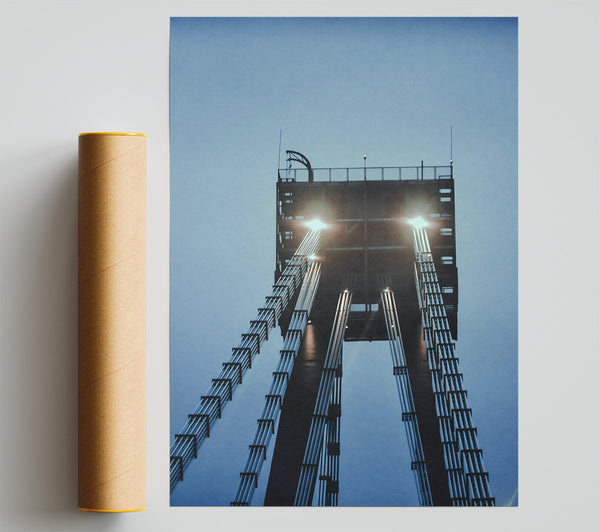 Blue Steel Structure Poster
