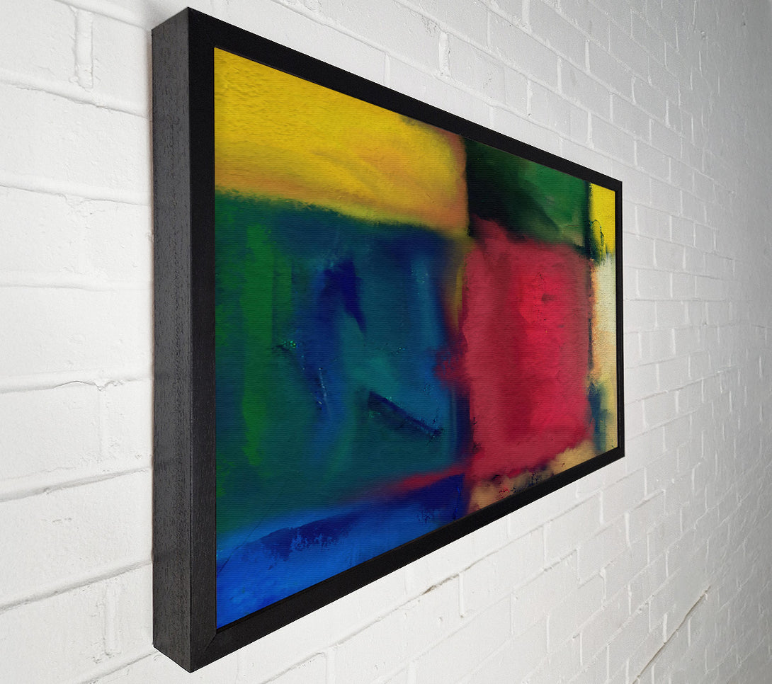  A Canvas Print of Crimson Abstract Forms Canvas Print