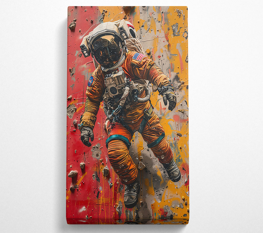  A Canvas Print of Orange Spacewalk Canvas Wall Art