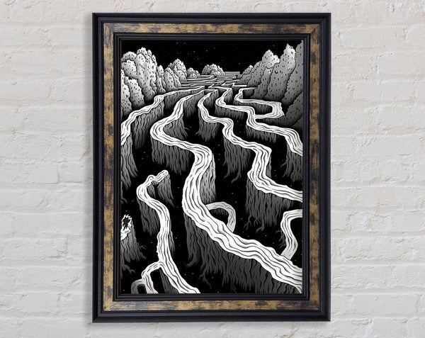 Earth Maze Framed Print