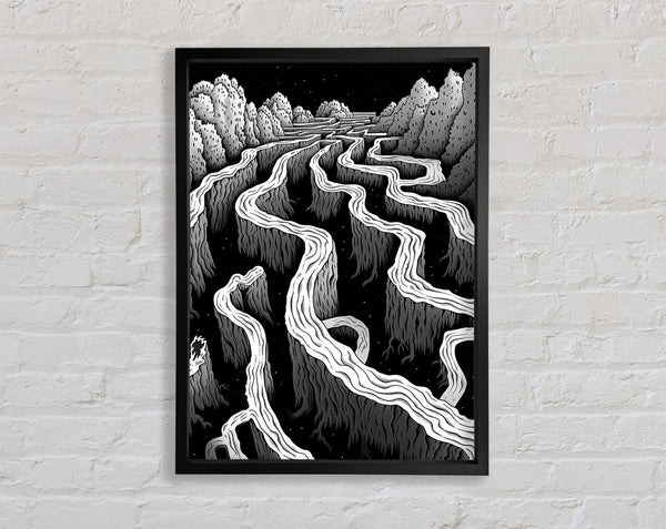 Earth Maze Framed Print