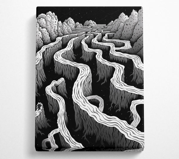 A Canvas Print of Earth Maze Canvas Art