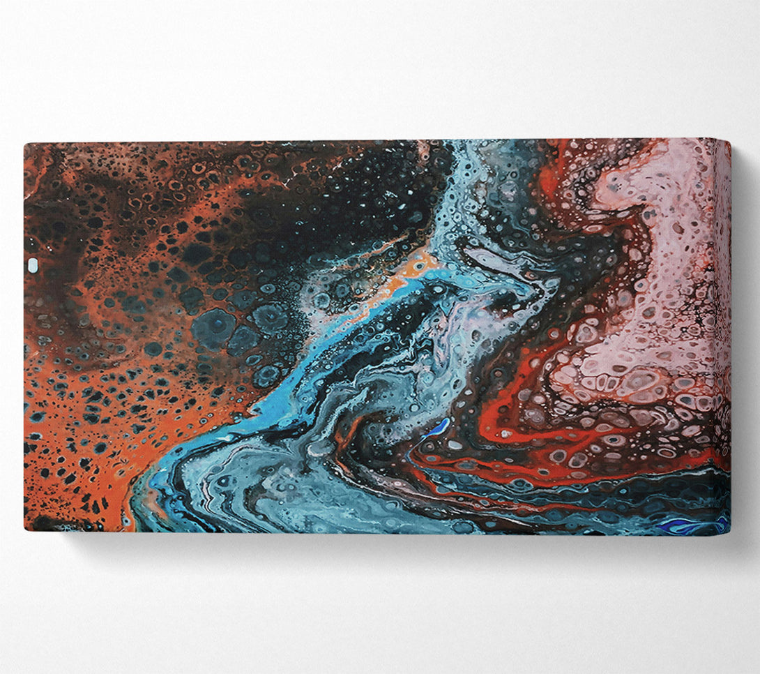  A Canvas Print of Teal Cosmic Swirl Canvas Art