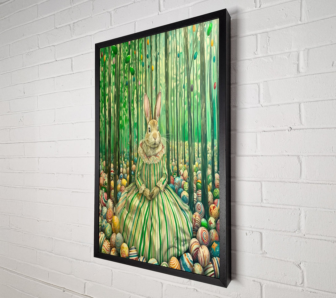  A Canvas Print of Easter Bunny Woodlands Canvas Wall Art