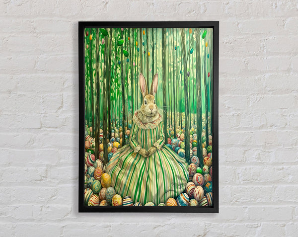 Easter Bunny Woodlands Framed Print