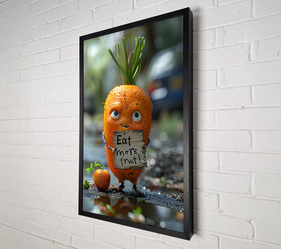  A Canvas Print of Eat More Vegetables Canvas Print
