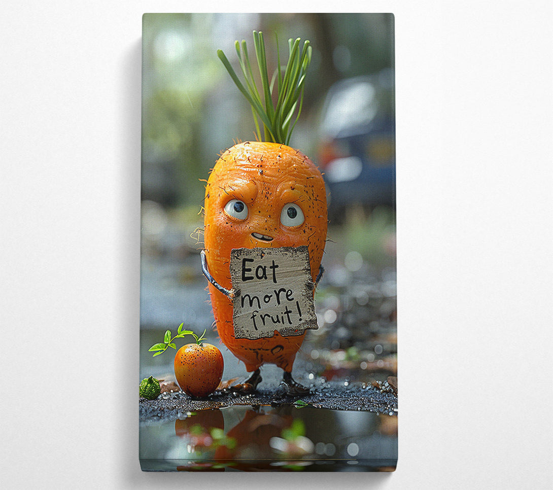  A Canvas Print of Eat More Vegetables Canvas Print