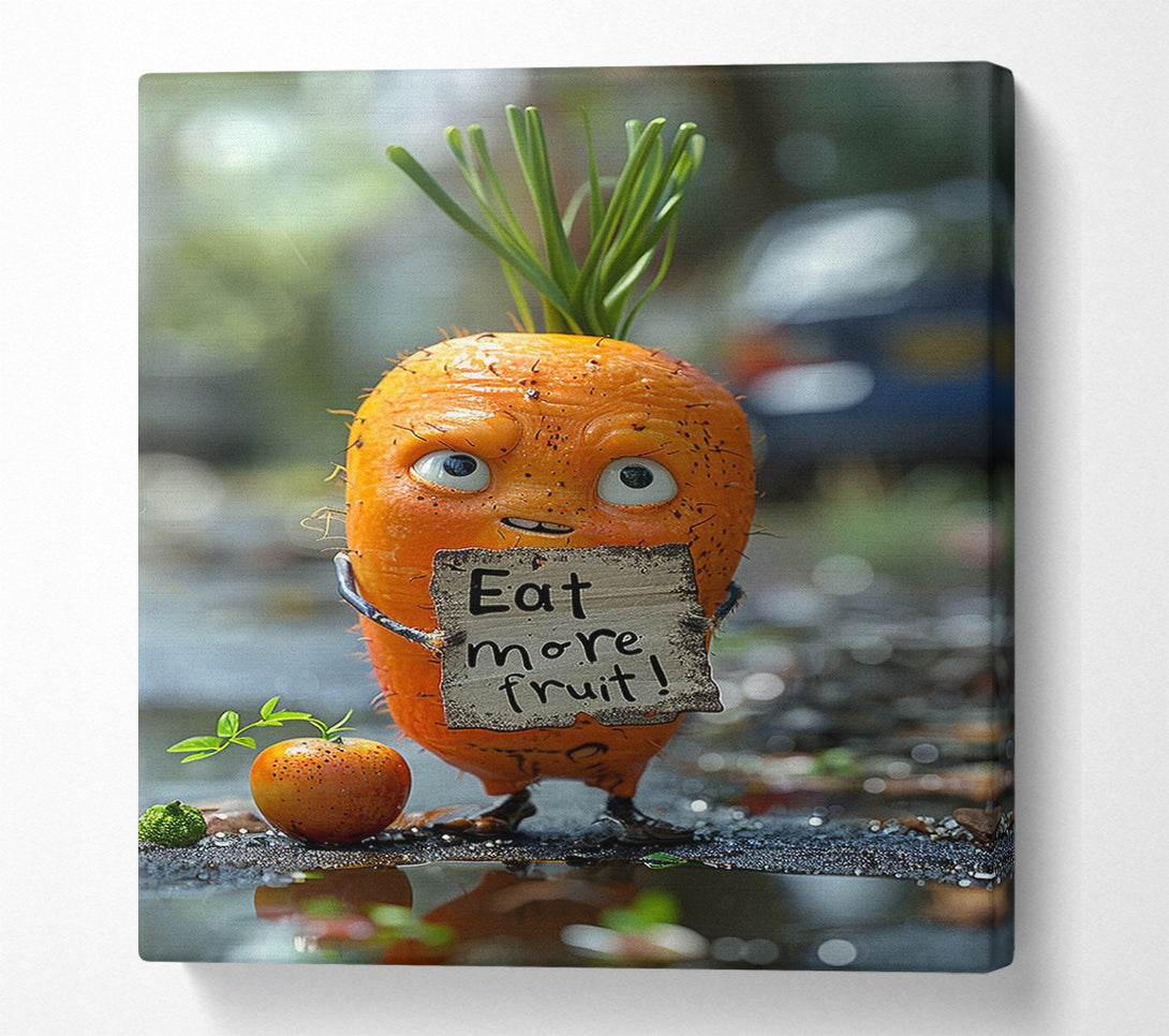  A Canvas Print of Eat More Vegetables Canvas Print