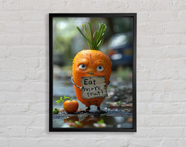 Eat More Vegetables Framed Print
