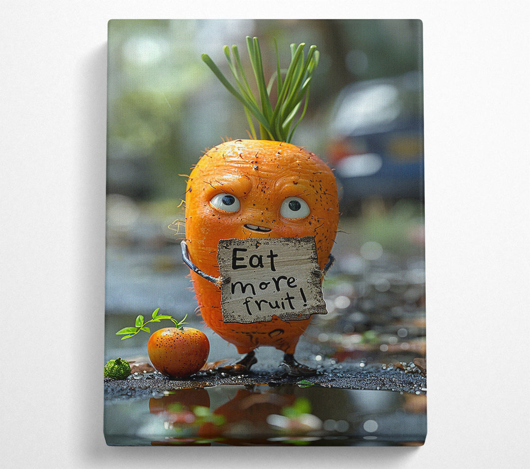  A Canvas Print of Eat More Vegetables Canvas Print