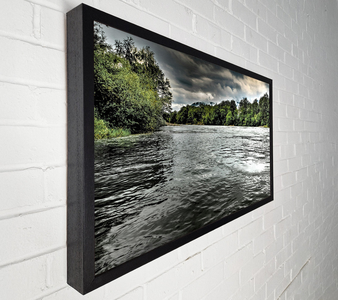  A Canvas Print of Silver River Calm Canvas Wall Art