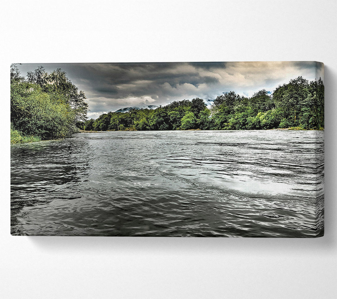  A Canvas Print of Silver River Calm Canvas Wall Art