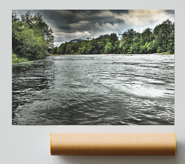 Silver River Calm Print