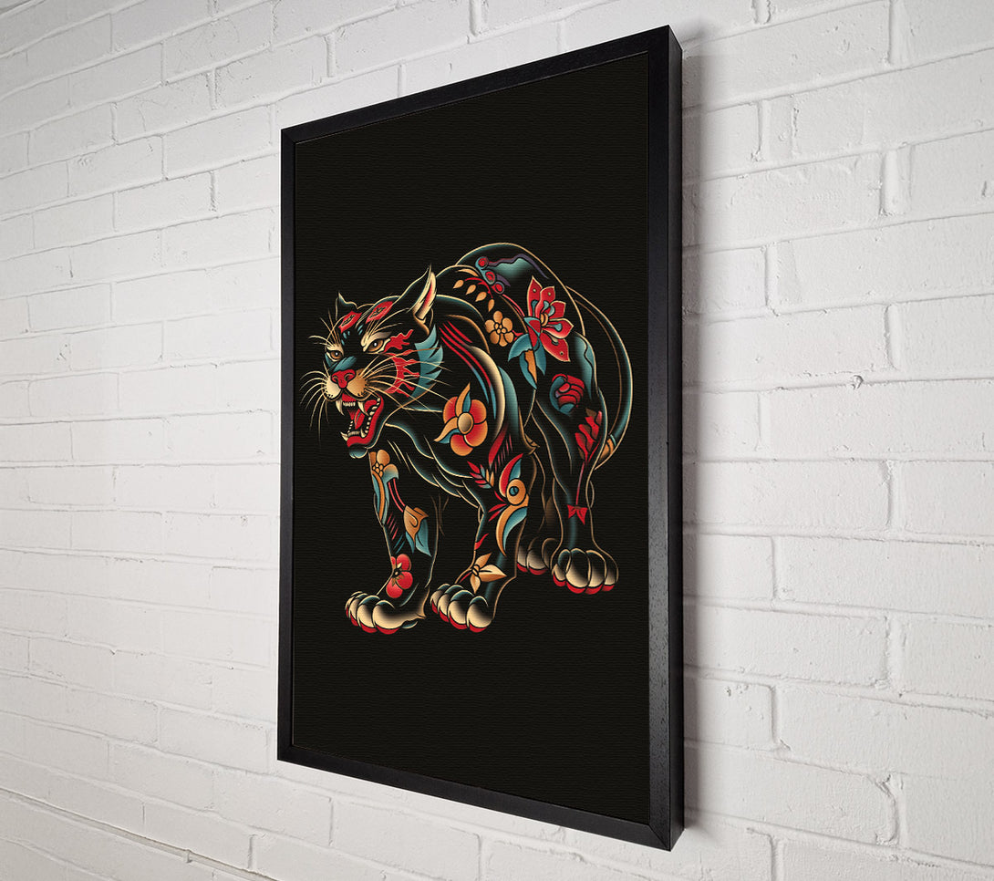  A Canvas Print of Ed Hardy Jaguar Canvas Art