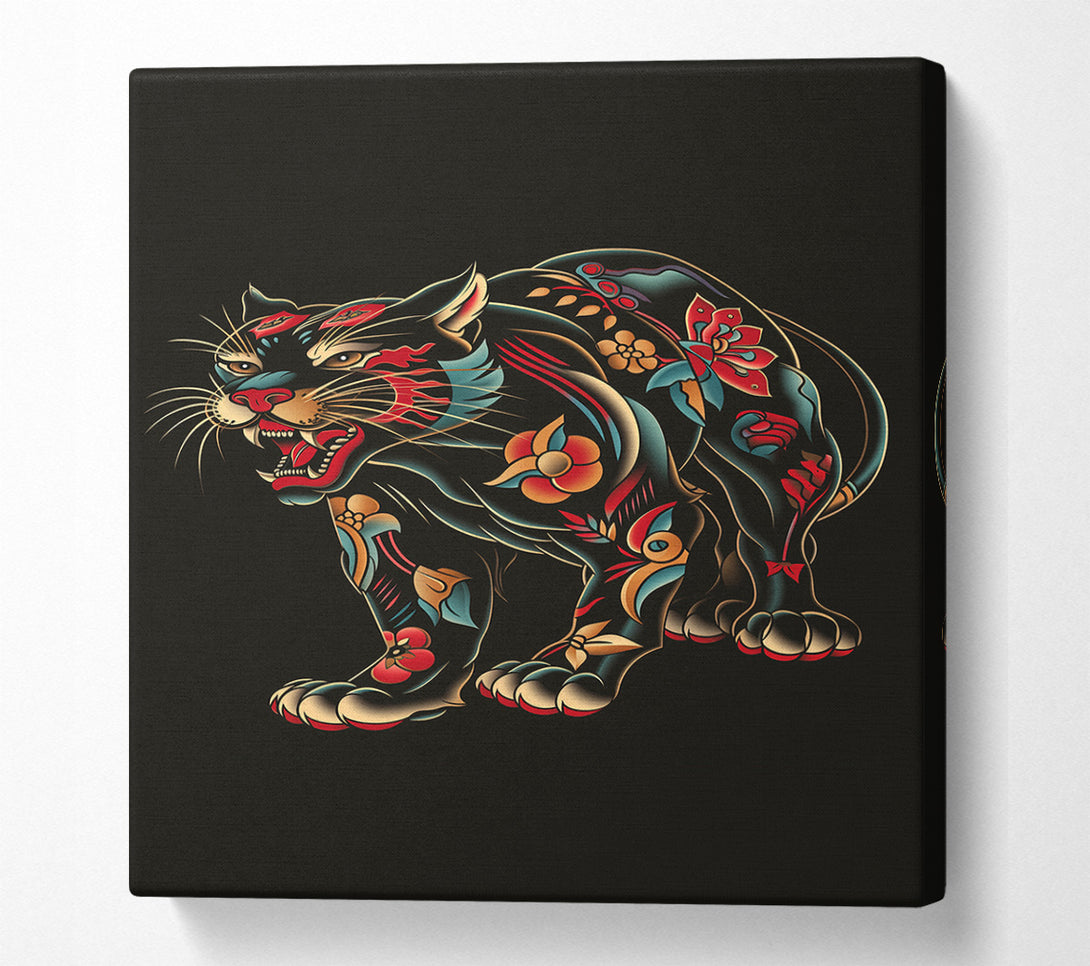  A Canvas Print of Ed Hardy Jaguar Canvas Art