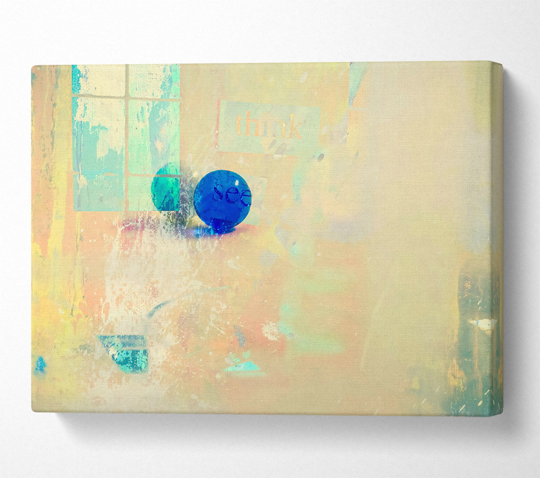  A Canvas Print of Pale Blue See Through Canvas Art