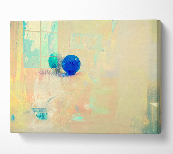  A Canvas Print of Pale Blue See Through Canvas Art