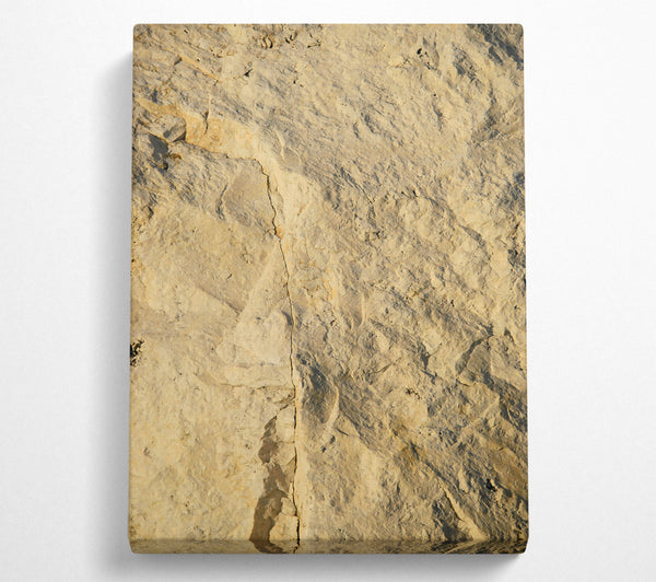  A Canvas Print of Pale Stone Crack Canvas Print