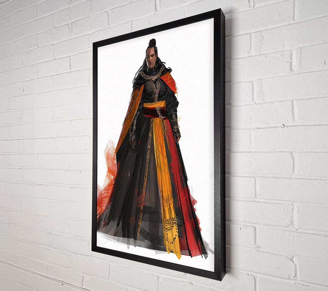  A Canvas Print of The Golden Crowned Queen Canvas Print