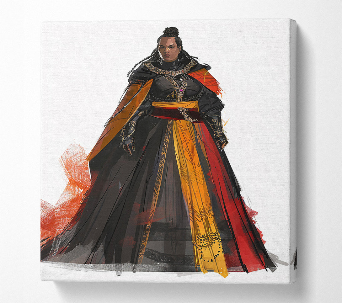  A Canvas Print of The Golden Crowned Queen Canvas Print