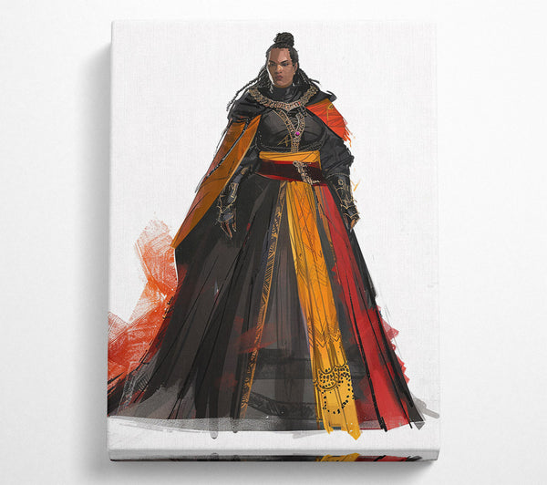  A Canvas Print of The Golden Crowned Queen Canvas Print