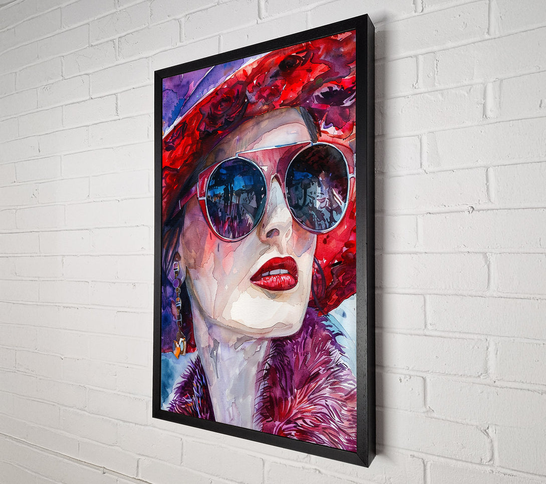  A Canvas Print of Crimson Reflections Canvas Print
