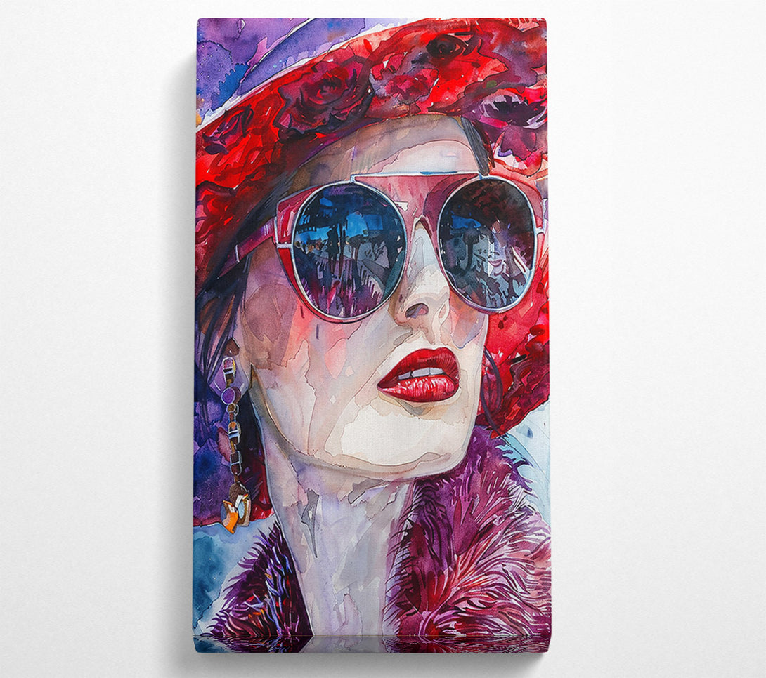  A Canvas Print of Crimson Reflections Canvas Print