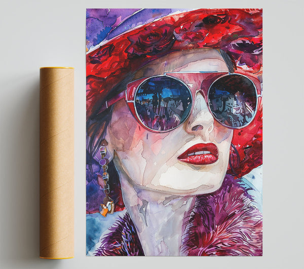 Crimson Reflections Print