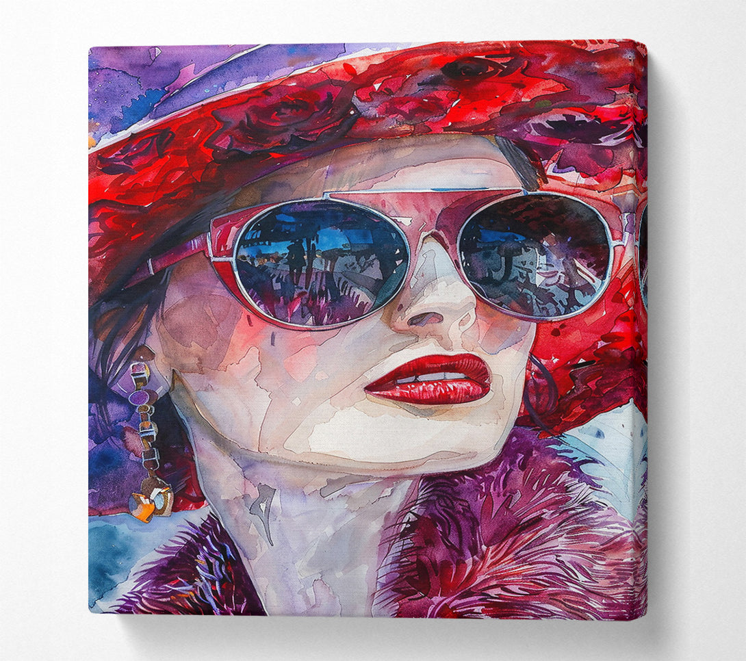  A Canvas Print of Crimson Reflections Canvas Print