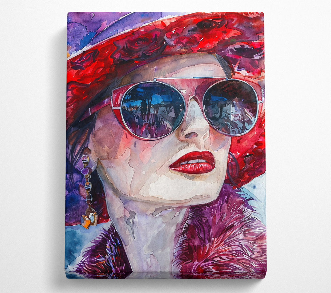  A Canvas Print of Crimson Reflections Canvas Print