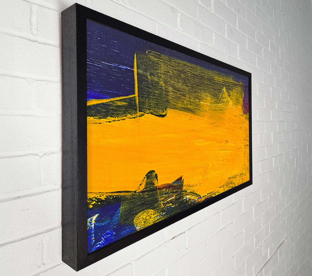  A Canvas Print of Golden Abstract Landscape Canvas Print