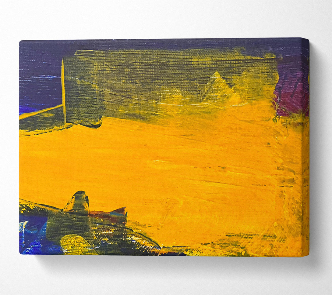  A Canvas Print of Golden Abstract Landscape Canvas Print