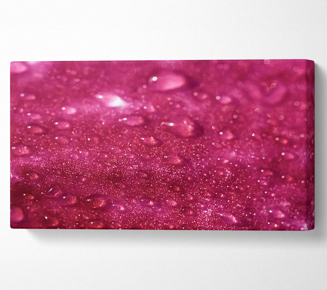  A Canvas Print of Crimson Dew Drops Canvas Print