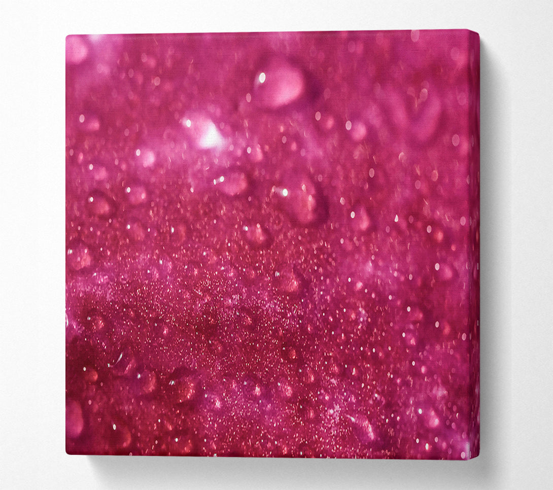  A Canvas Print of Crimson Dew Drops Canvas Print