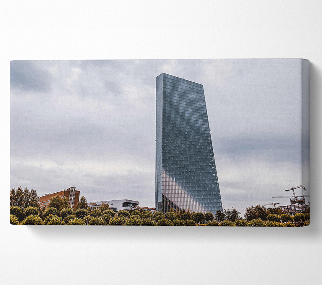 A Canvas Print of Grey Glass Tower Canvas Art
