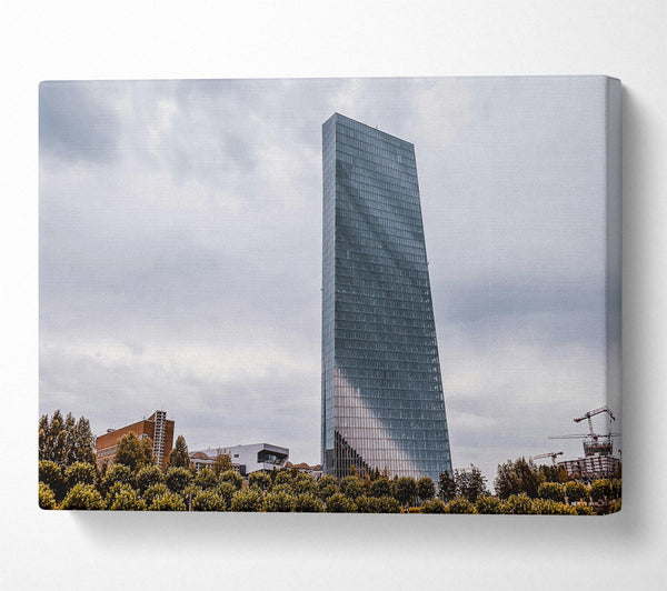  A Canvas Print of Grey Glass Tower Canvas Art
