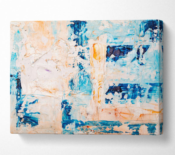  A Canvas Print of Azure And Peach Hues Canvas Art