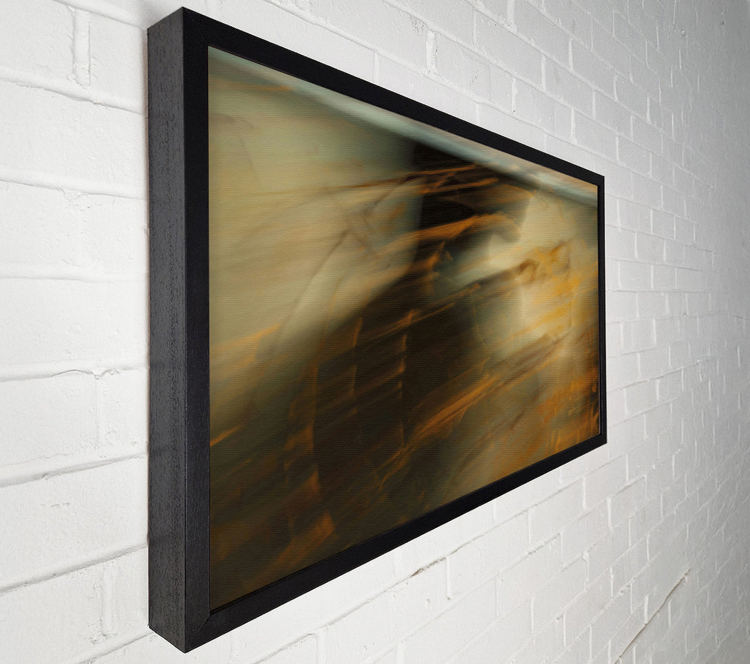  A Canvas Print of Golden Haze Abstract Canvas Print