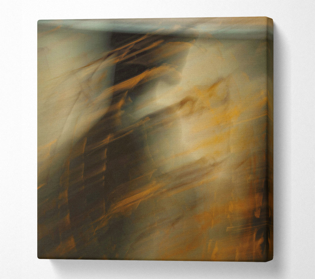  A Canvas Print of Golden Haze Abstract Canvas Print