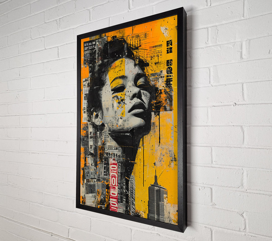  A Canvas Print of Golden City Gaze Canvas Art