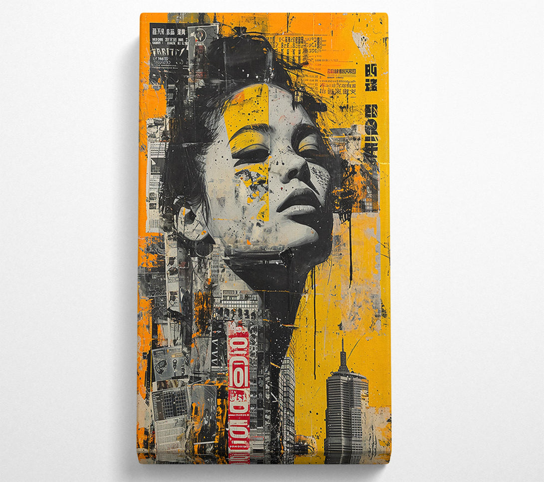  A Canvas Print of Golden City Gaze Canvas Art