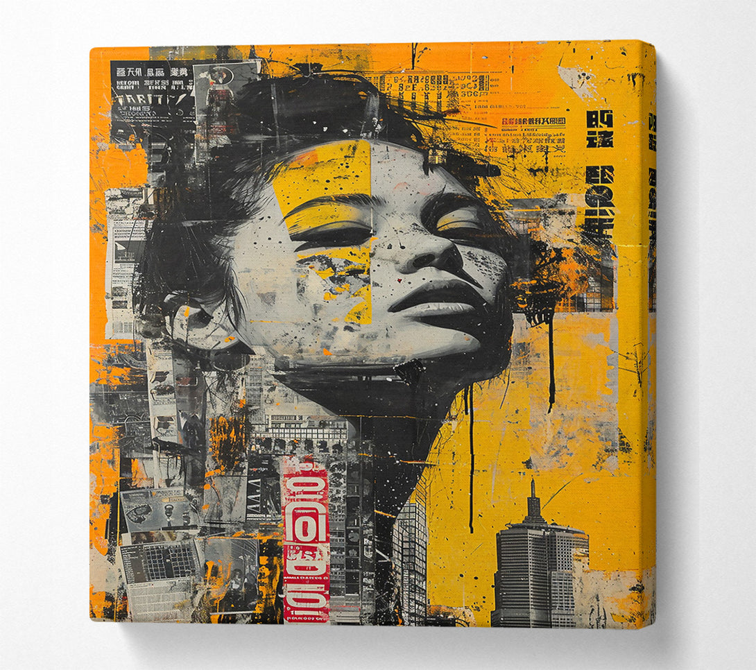  A Canvas Print of Golden City Gaze Canvas Art