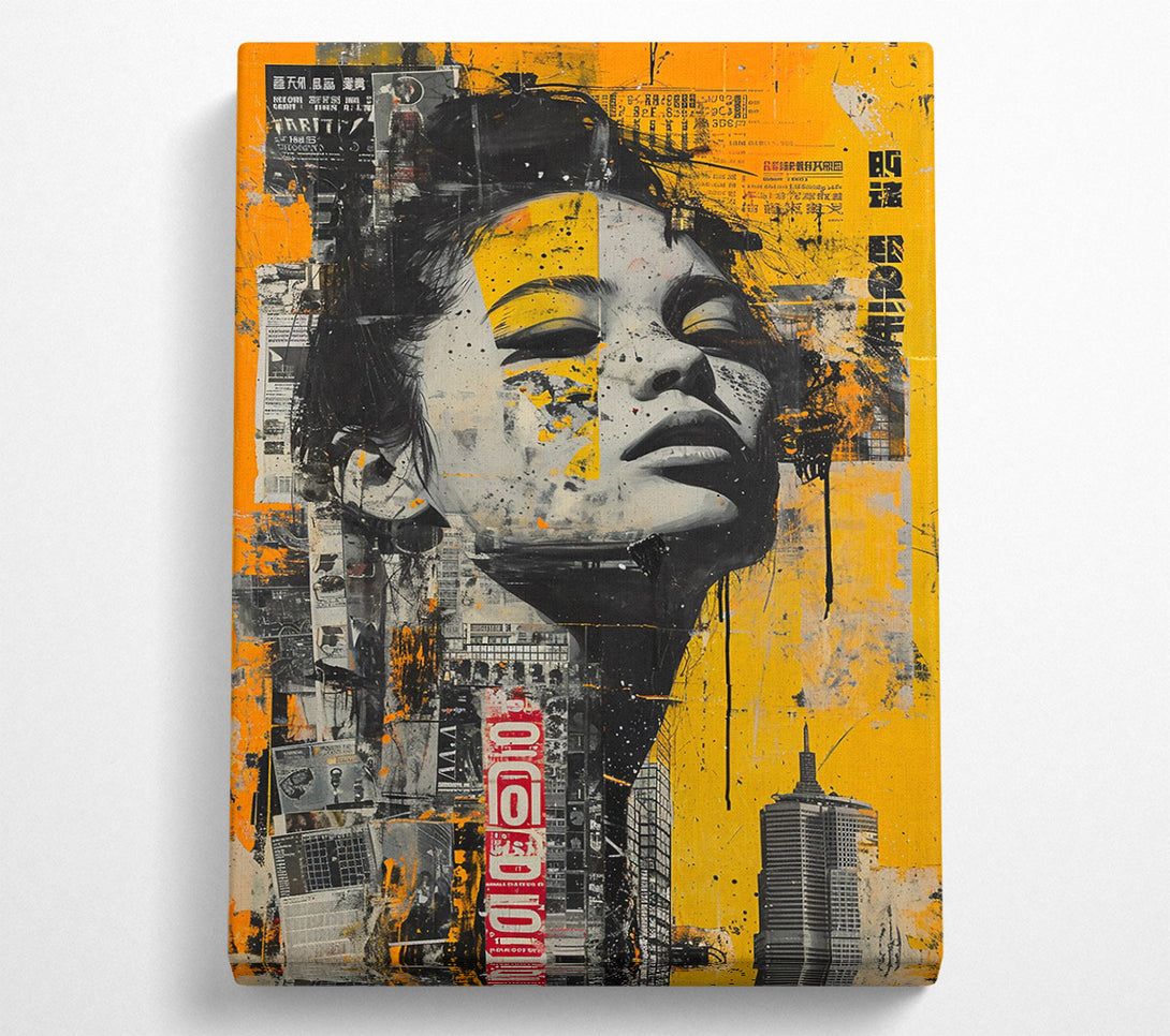  A Canvas Print of Golden City Gaze Canvas Art
