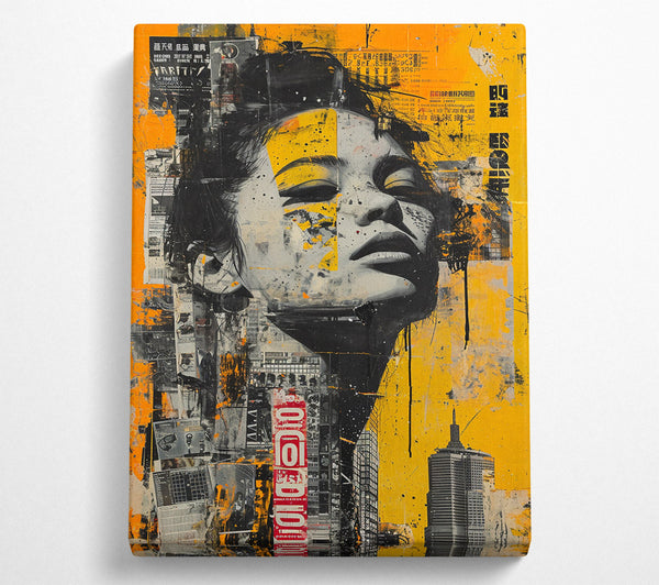  A Canvas Print of Golden City Gaze Canvas Art