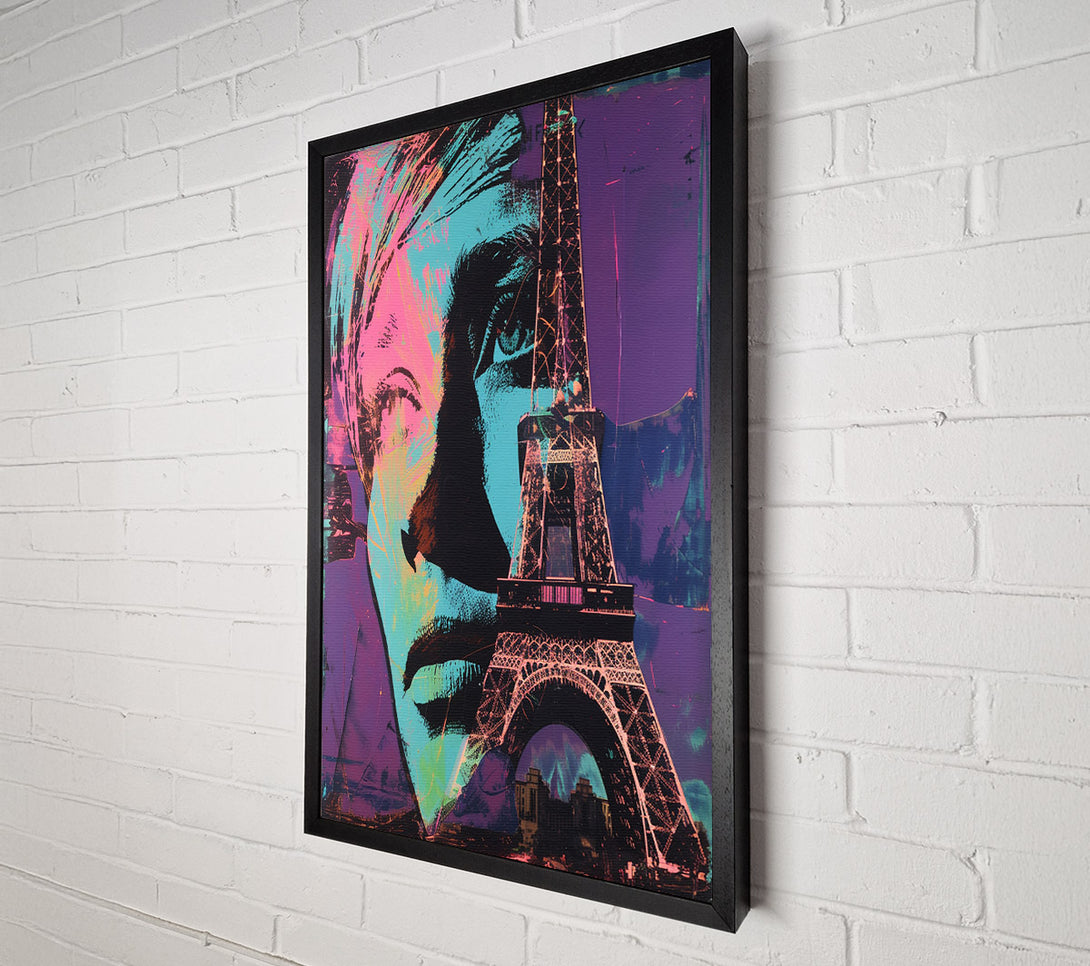  A Canvas Print of Eiffel Woman Canvas Art