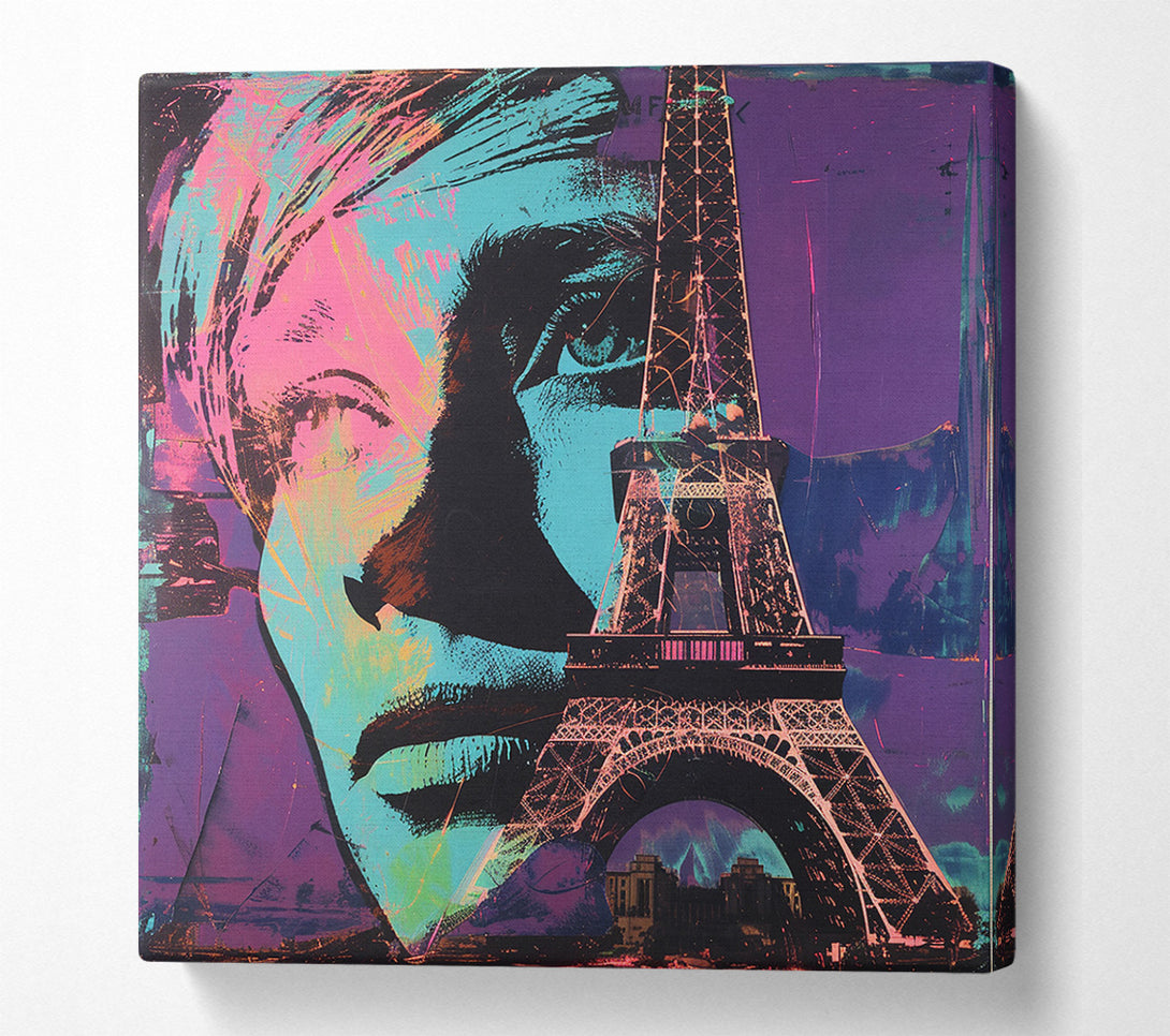  A Canvas Print of Eiffel Woman Canvas Art