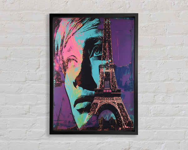 Eiffel Woman Framed Print