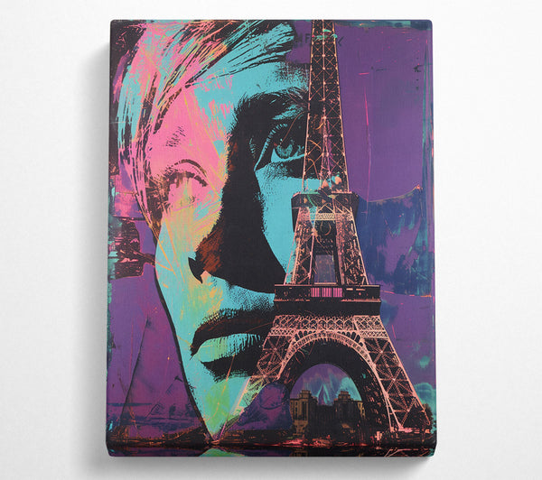  A Canvas Print of Eiffel Woman Canvas Art