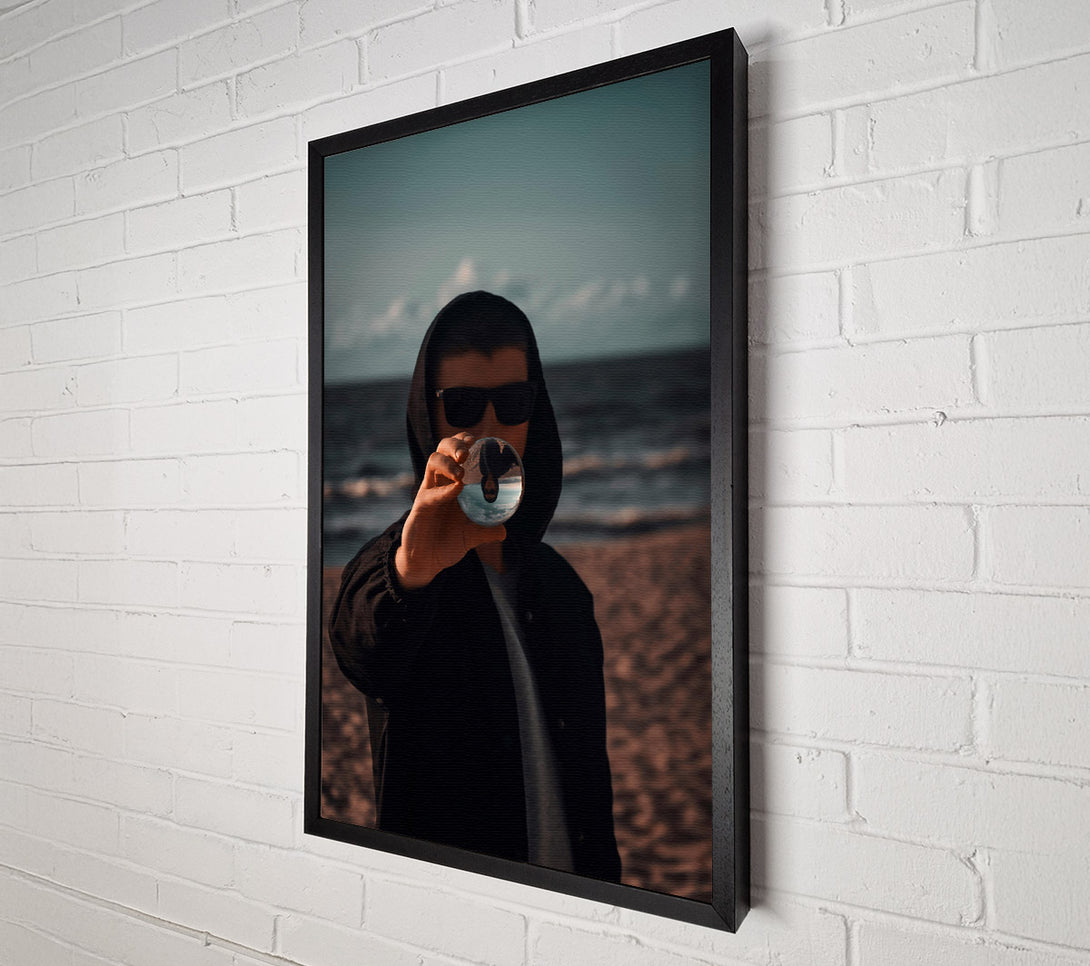  A Canvas Print of Black Lens Reflections Canvas Print