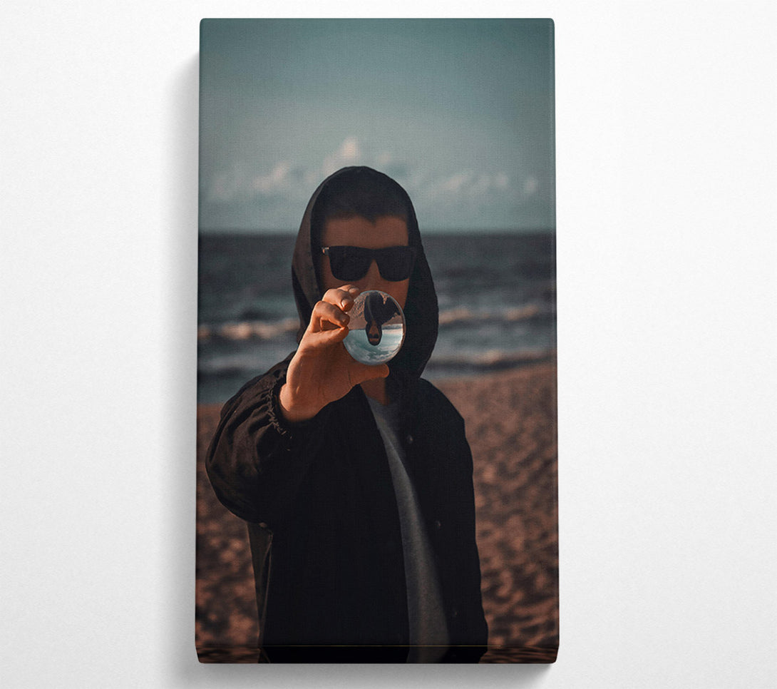  A Canvas Print of Black Lens Reflections Canvas Print